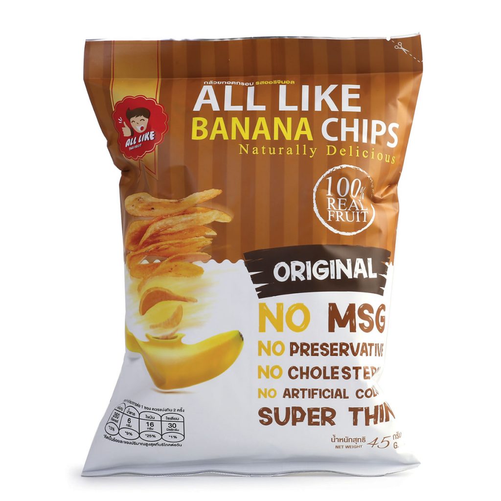 ALL LIKE Banana🍌Chips Original 45g⚡Promo! Yee Lee Oils & Foodstuffs