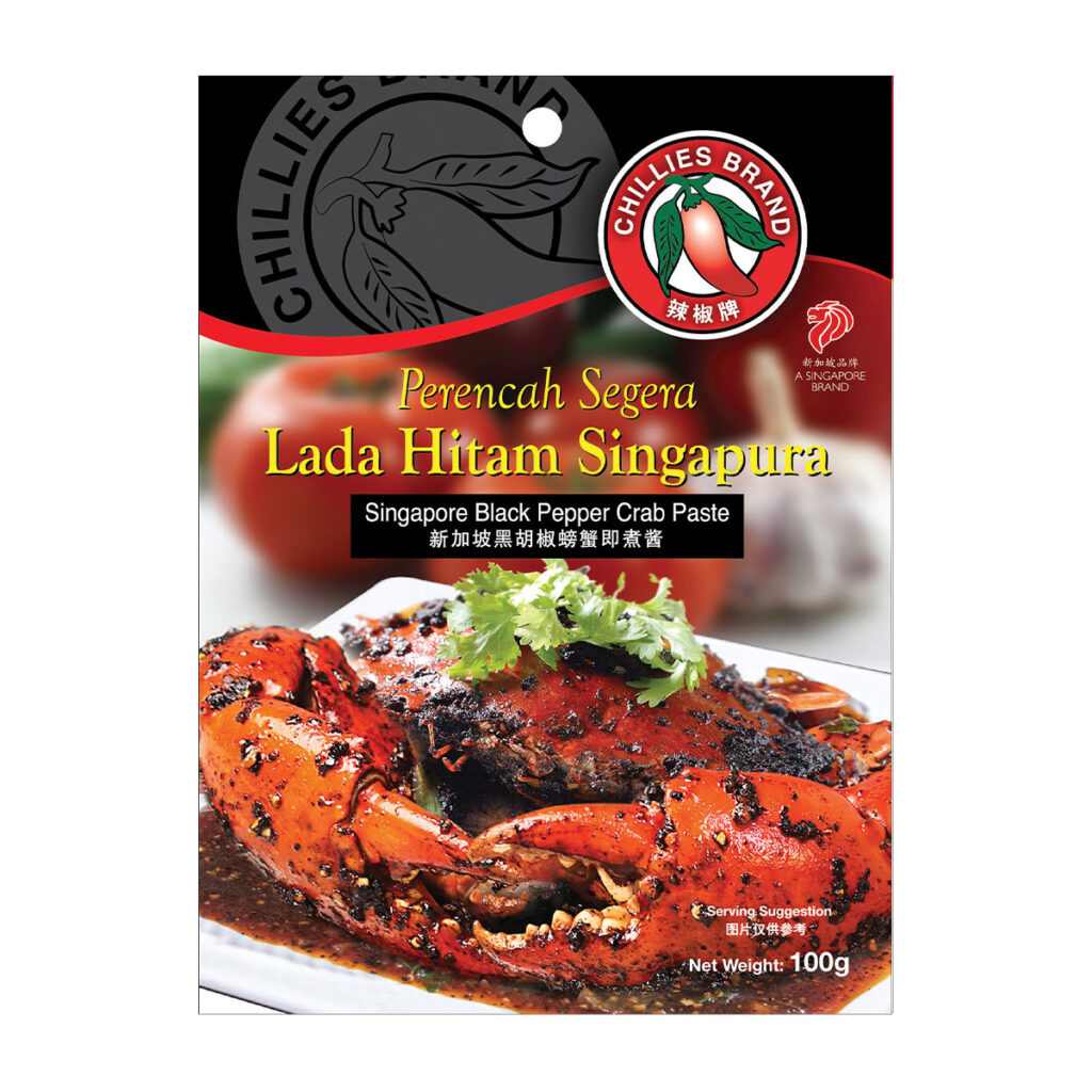 Chillies Brand Singapore Black Pepper Crab Paste 100g (New) Yee Lee Oils & Foodstuffs