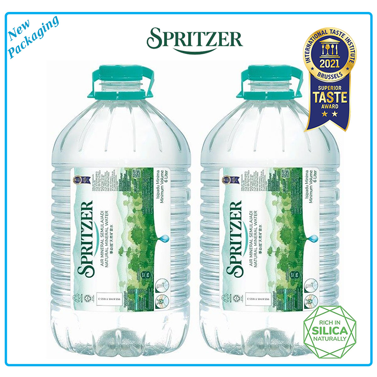 Spritzer Brand – Natural Mineral Water 6L X 2 🌟NewPackaging – Yee Lee |  Oils & Foodstuffs